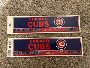 Chicago Cubs 2008 NL Central Division Champions 2 Decal Sticker Rico Industries